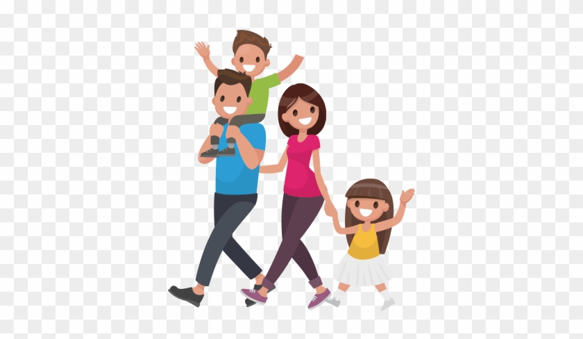 Family-life - - Child Walks Cartoon #1715952