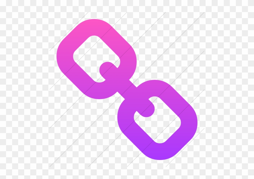 Bootstrap Font Awesome Link Icon Simple Ios Pink Gradient - Icon Chain #1715991