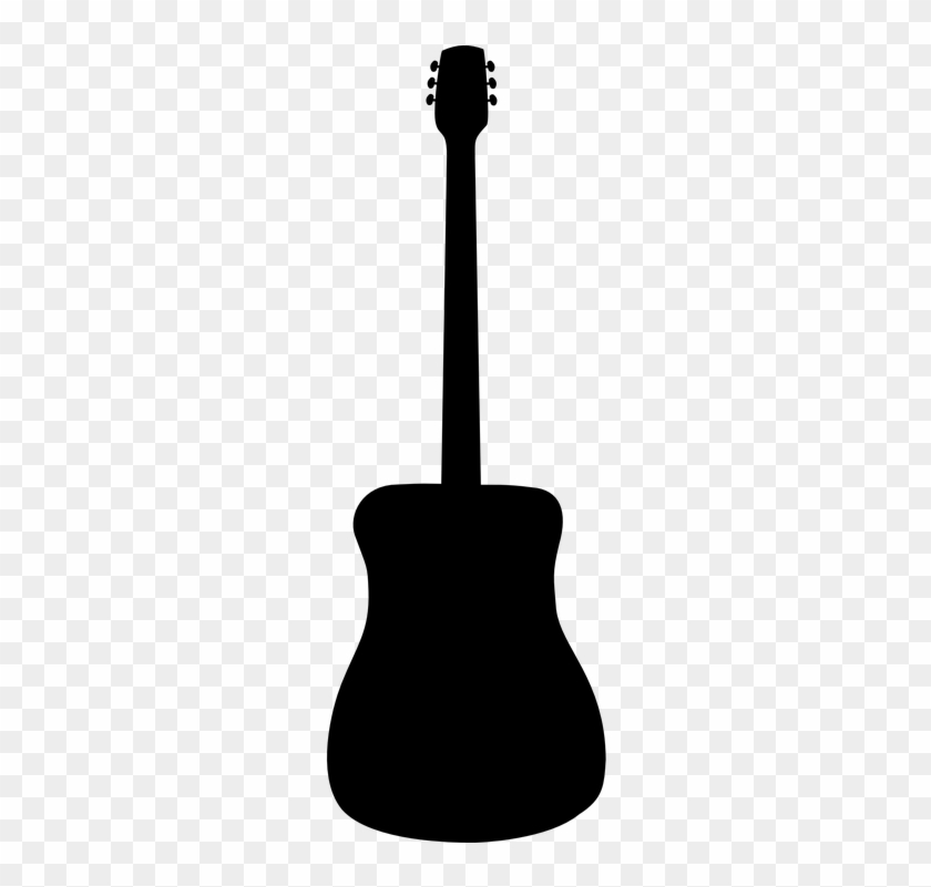 Acoustic Guitar Silhouette - Guitar Silhouette Vector Png #1716162