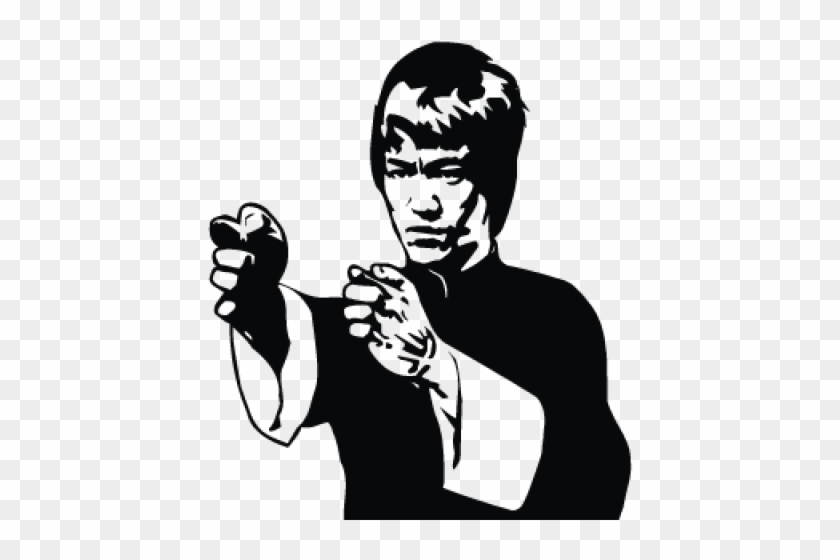 Art Bruce Lee Black And White - Free Transparent PNG Clipart Images ...