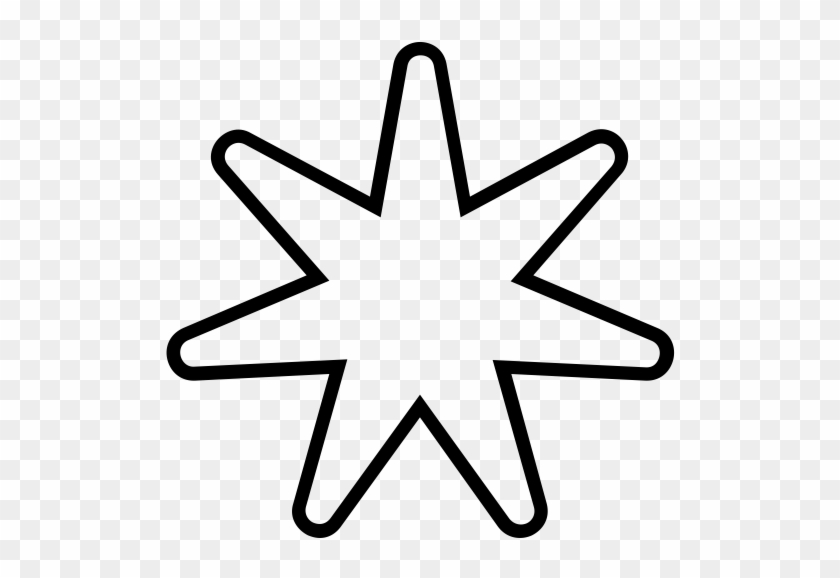 Star Rubber Stamp - Heptagram #1716250