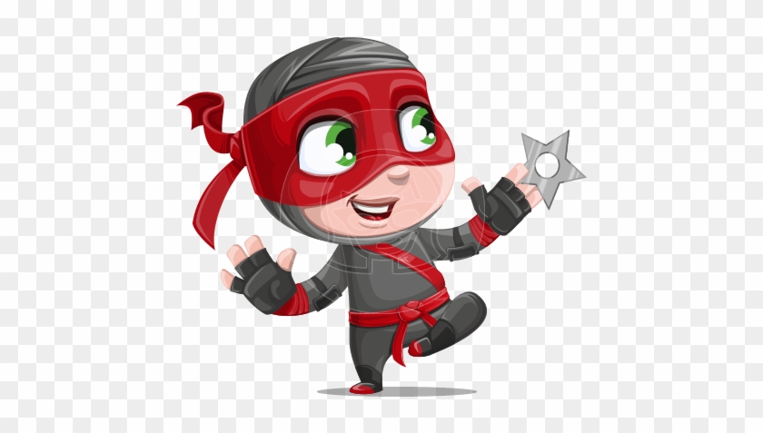 Ninja Vector Cartoon Characters - Ninja Cartoon Characters #1716253
