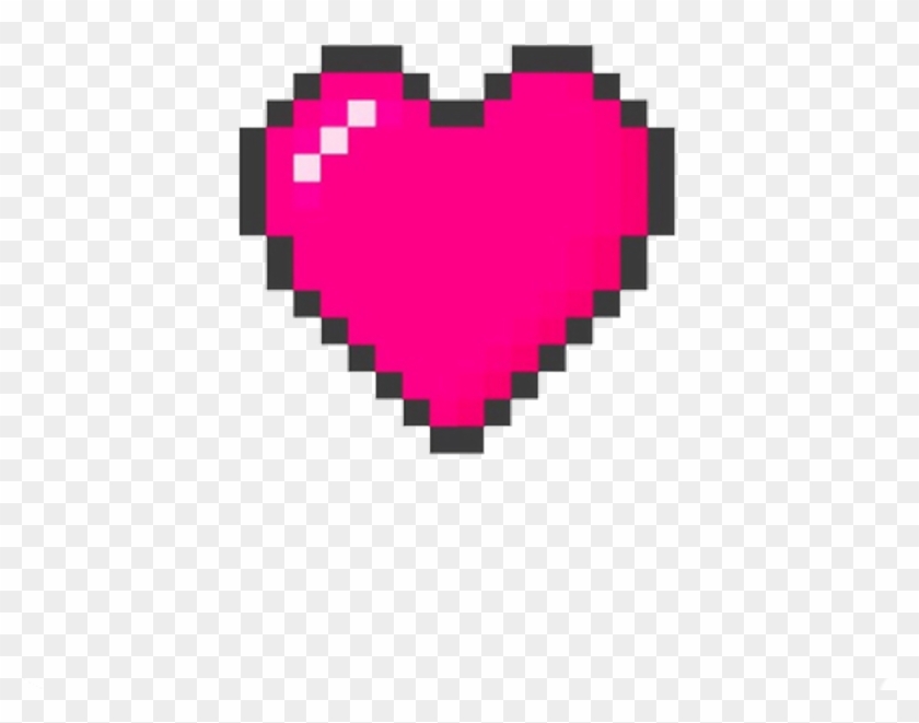 Sticker, - Rainbow Heart Pixel Art #1716375