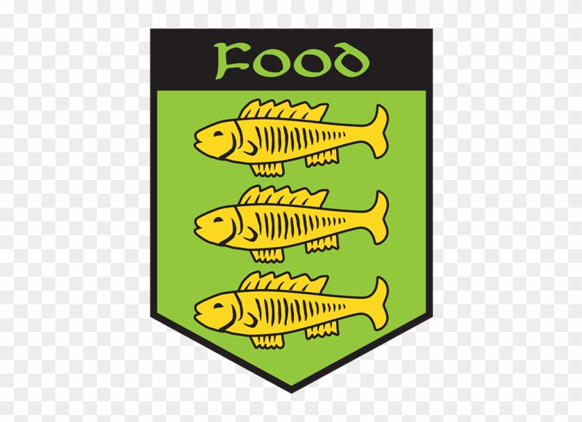 Green And Yellow Crest With Three Fish On It - Green And Yellow Crest With Three Fish On It #1716428