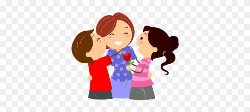 Picture - Mother Kiss Child Clipart #1716431