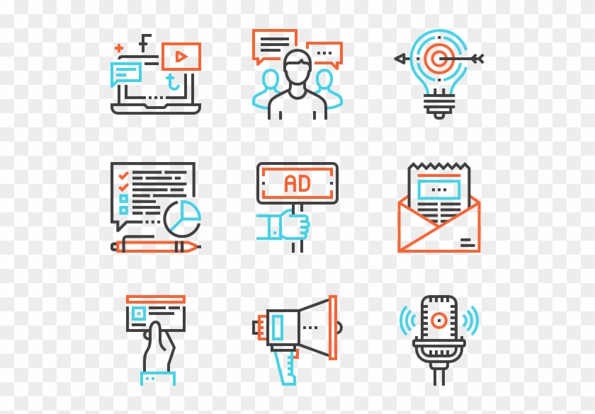 Marketing And Advertising - Data Management Icons #1716452