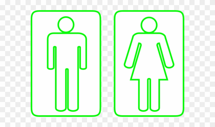 This Free Clip Arts Design Of Toilet Outline Green - This Free Clip Arts Design Of Toilet Outline Green #1716492