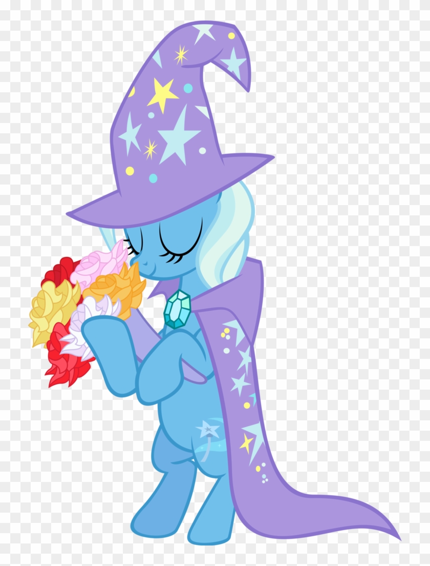 Spaceponies, Bipedal, Bouquet, Cape, Clothes, Eyes - Great And Powerful Trixie Vector #1716697