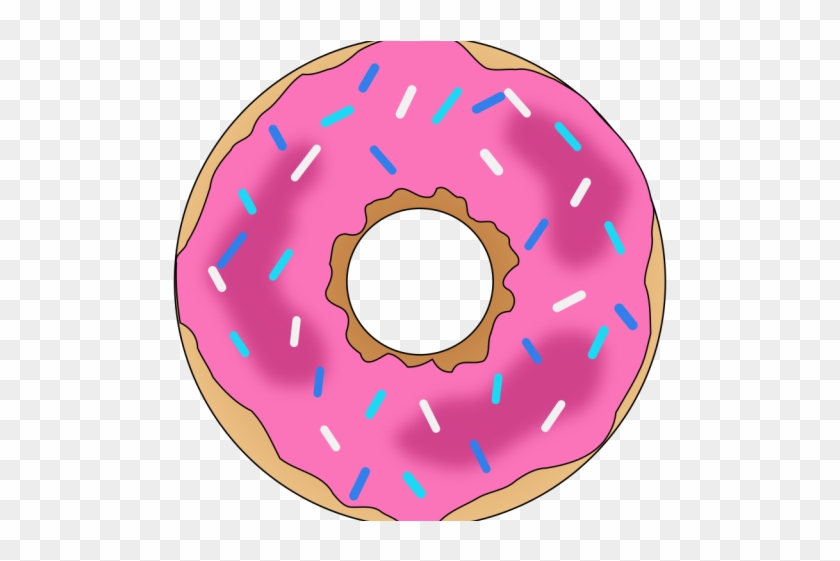 Dougnut Clipart Pink Donut - Donut With Sprinkles Clipart #1716874