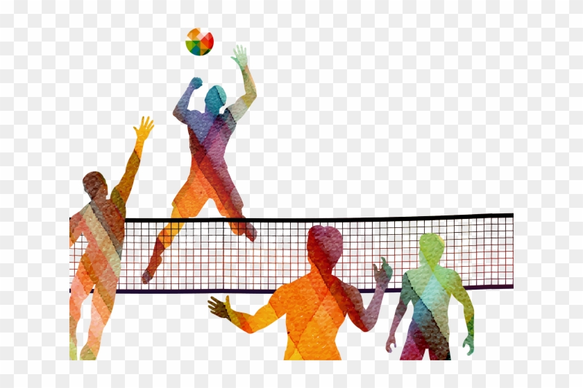 Sport Clipart Volleyball - Silhouette Male Volleyball Player Png #1716878