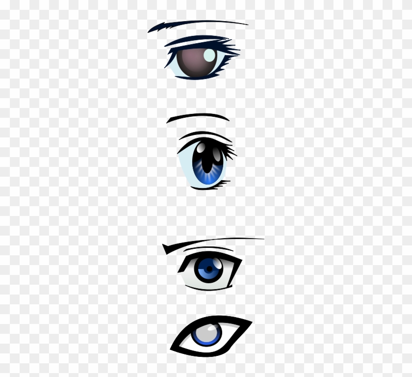 Similar Clip Art - Anime Male Eyes Vector #1716919