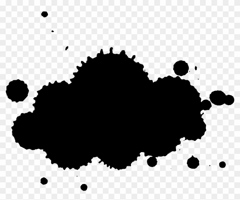 Ink Cloud Logo - Black Ink Blot Png #1716943