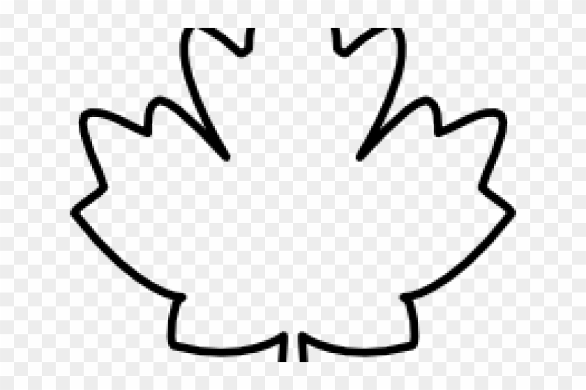 Maple Leaf Clipart Clip Art - Black And White Leaf Clipart #1717023