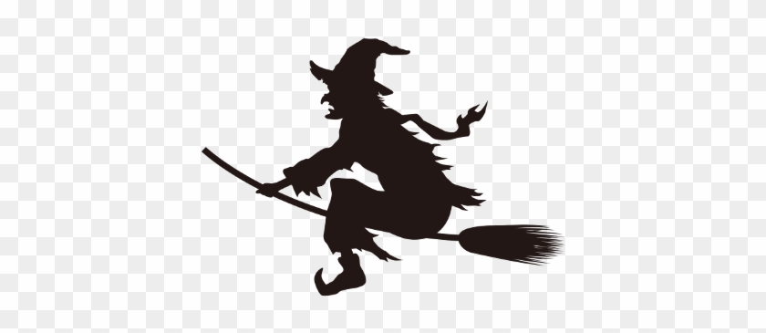 Witch On A Broom Clip Art #1717275
