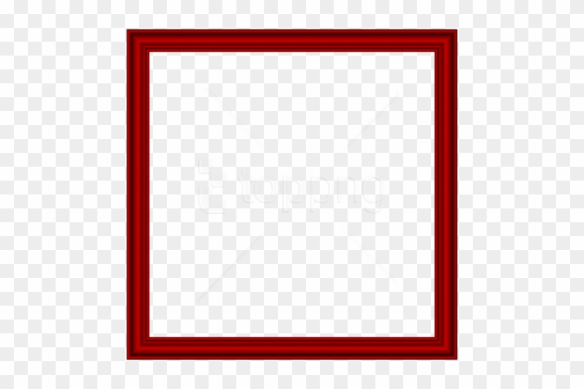 Free Png Download Red Border Frame Clipart Png Photo - Red Square Border Transparent #1717277