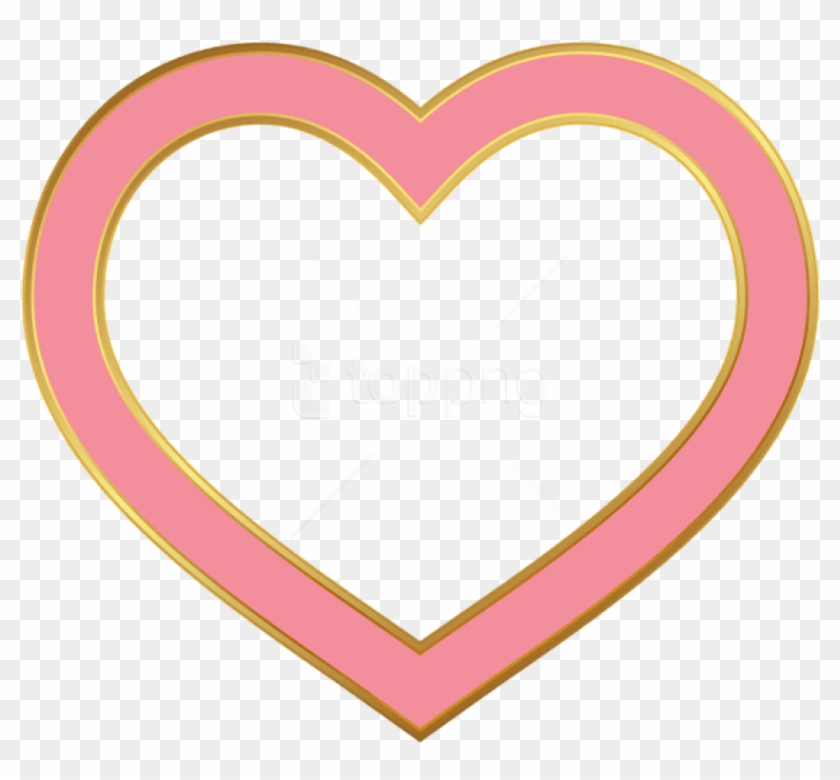 Free Png Download Heart Border Pink Clipart Png Photo - Transparent Heart Border #1717279
