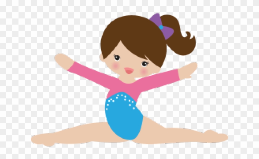 Gymnast Clipart Gymnastics Coach - Clipart Gymnast In Splits #1717359