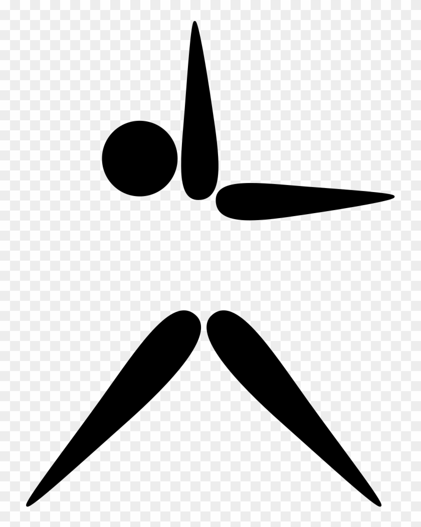Gymnastics Svg Pictogram - Clip Art #1717379