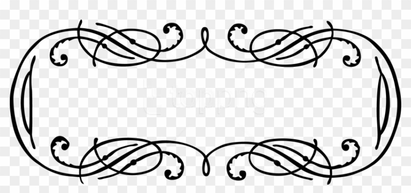 Free Png Vintage Border Frame Png - Vintage Calligraphy Borders Png #1717460