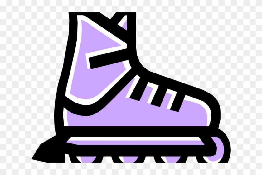 Purple Clipart Roller Skate - Animated Roller Blade #1717524