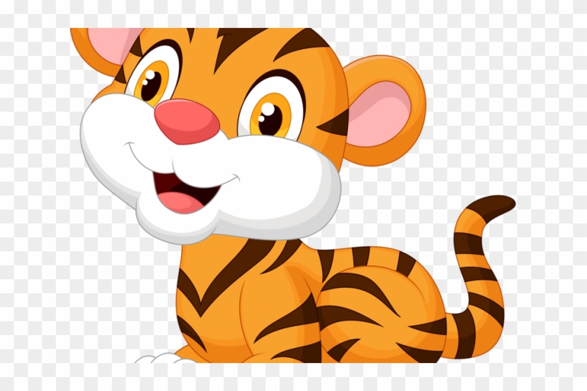 Tiger Clipart Elephant - Cute Tiger To Draw #1717692
