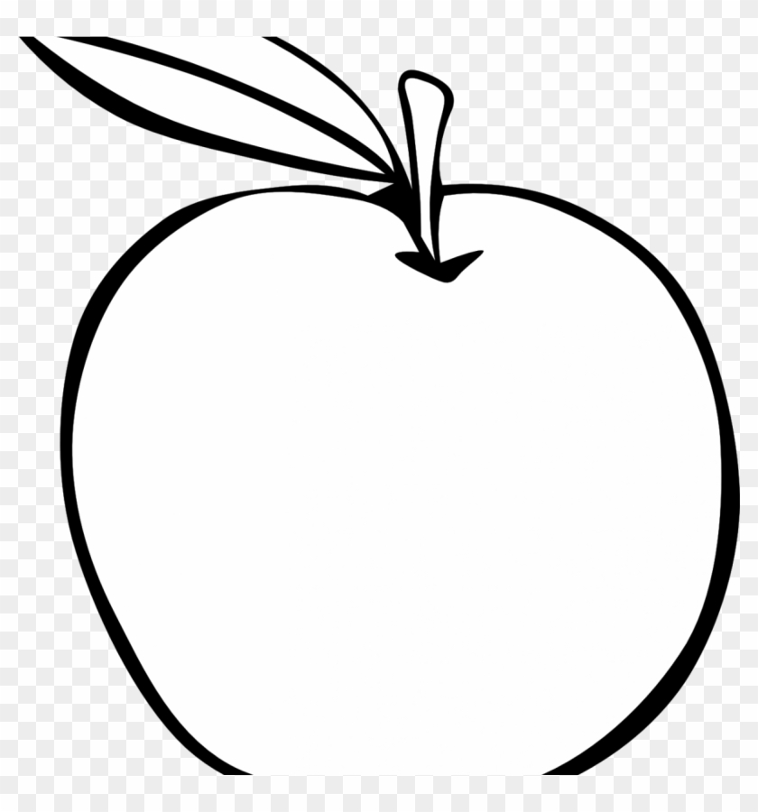 Black And White Fruit Png Library Download Huge Freebiet - Apple Clip Art #1717726