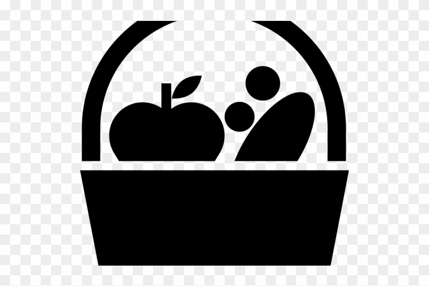 Vegetables Clipart Grocer - Fruit Basket Icon Png #1717733