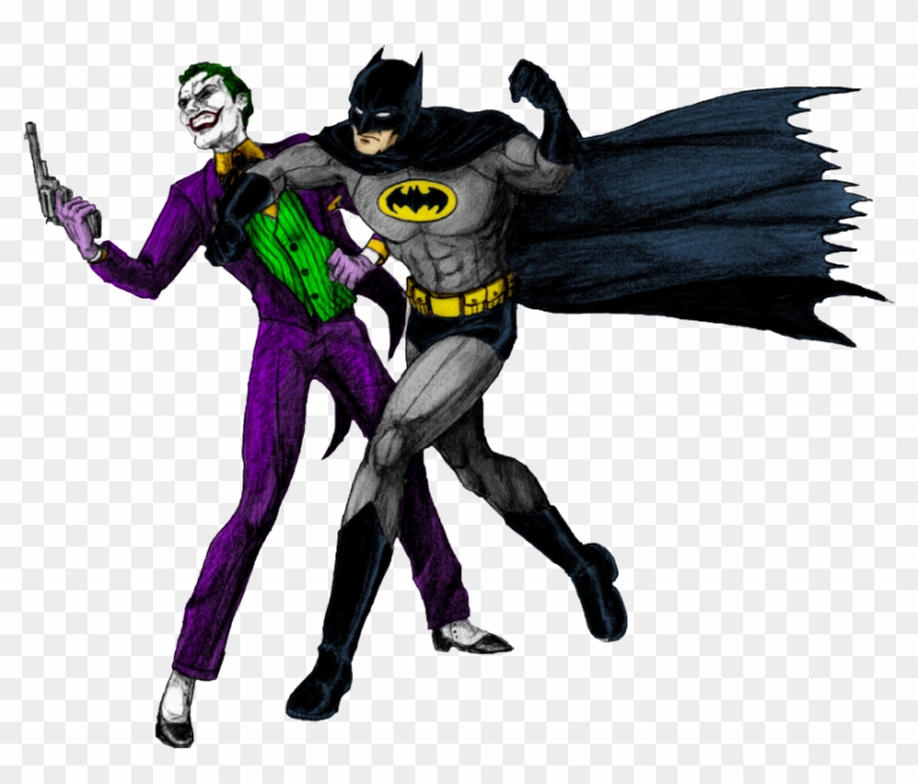 Joker Clipart Halloween - Joker And Batman Png #1717764