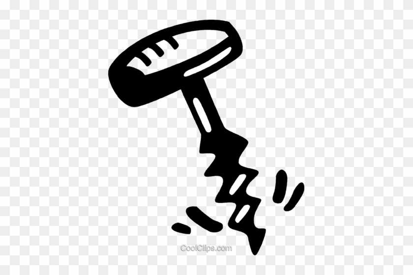 Corkscrew Royalty Free Vector Clip Art Illustration - Corkscrew Royalty Free Vector Clip Art Illustration #1717789