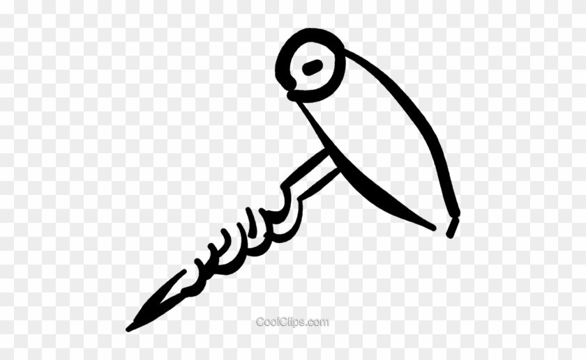 Corkscrew Royalty Free Vector Clip Art Illustration - Corkscrew Royalty Free Vector Clip Art Illustration #1717791