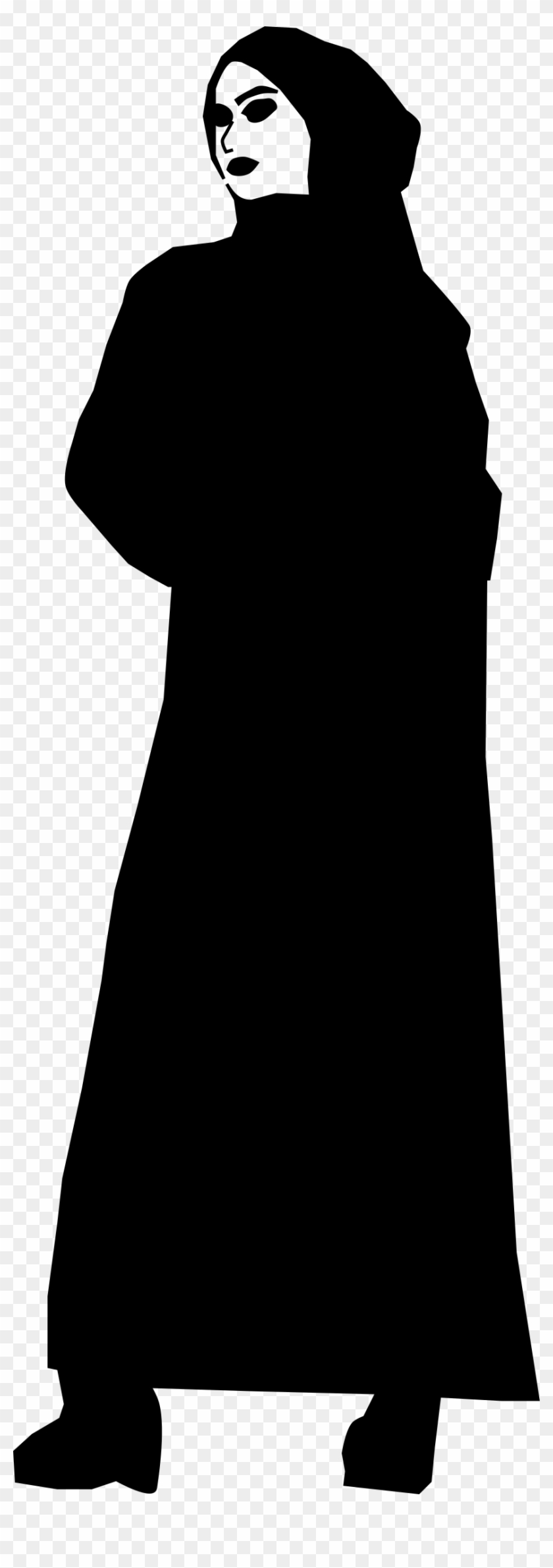 Muslim - Clipart - Muslim Woman Silhouette Png #1717912