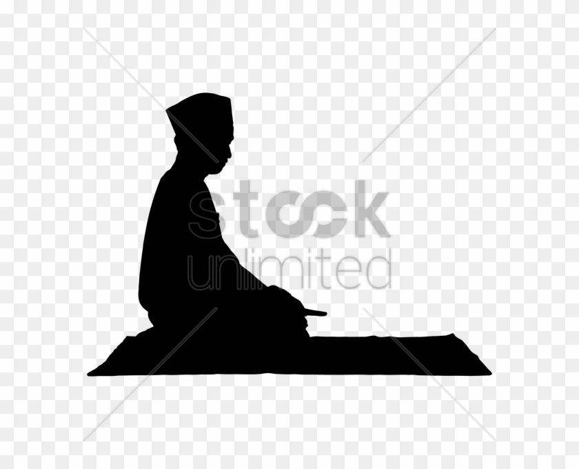 Muslim Man Praying Silhouette #1717916