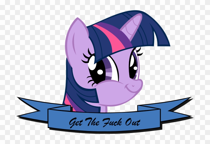 Get The Fuck Out Mammal Cartoon Vertebrate Purple Horse - Twilight Sparkle Meme Face #1717959