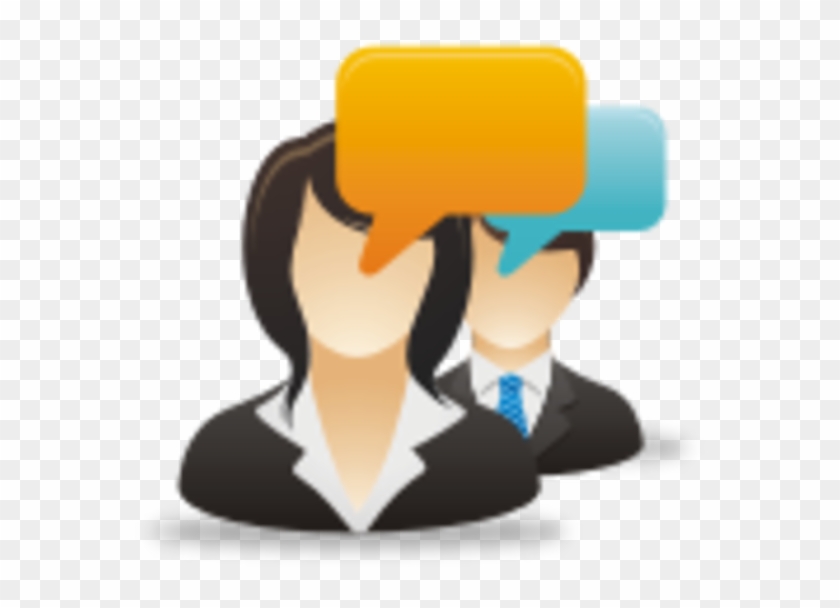 Businesswoman Man Comments Image - Logo Business Women Png #1717984