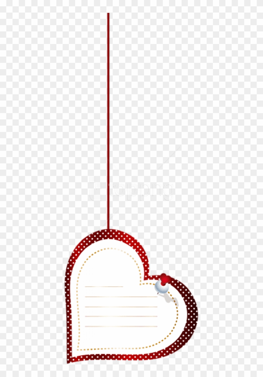 Free Png Download Hanging Heart Label Transparent Png - Heart Hanging Transparent #1718047
