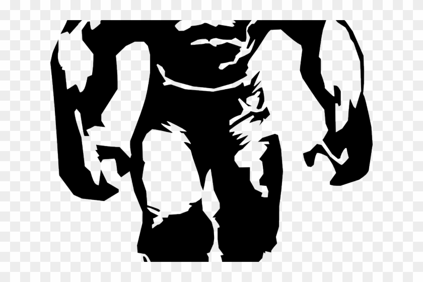 Hulk Clipart Black And White - Incredible Hulk Black And White...