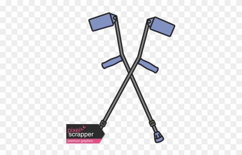 Crutches 2 Illustration Graphic By Pixel Scrapper - Crutches 2 Illustration Graphic By Pixel Scrapper #1718202