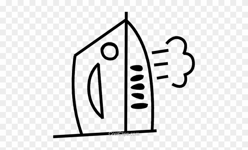 Electric Iron Royalty Free Vector Clip Art Illustration - Electric Iron Royalty Free Vector Clip Art Illustration #1718266