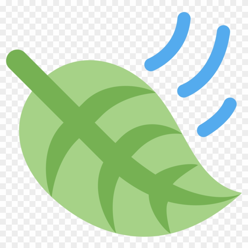 Leaf Fluttering In Wind - Leaf Fluttering In Wind Emoji #1718507