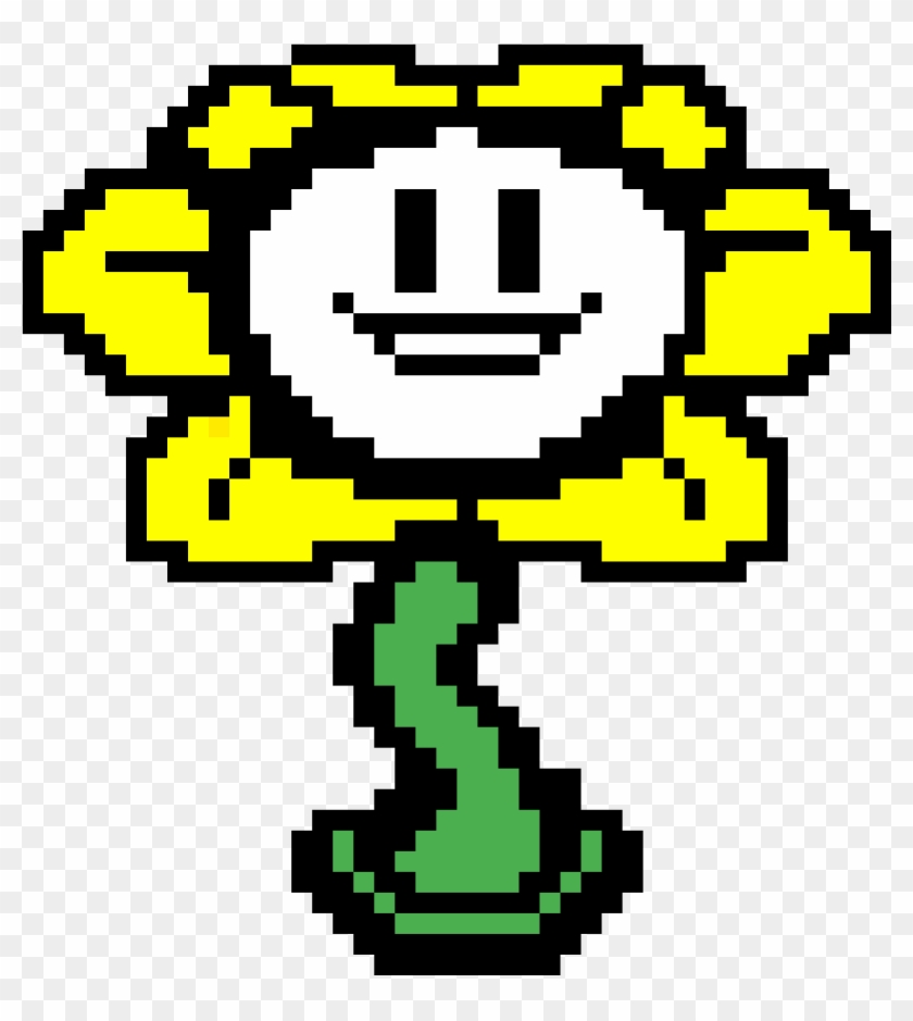 Howdy I'm Your New Friend - Undertale Pixel Art Flowey #1718618