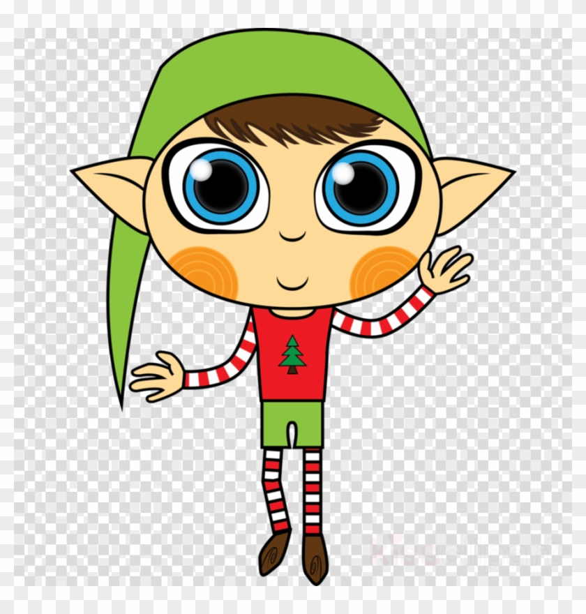 Little Elf Transparent Clipart Santa Claus Little Elf - Back To The Future Car Clipart Png #1718745