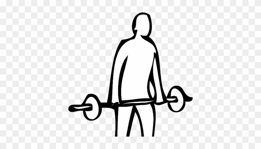 Drawing Of Someone Lifting Weights #1718804