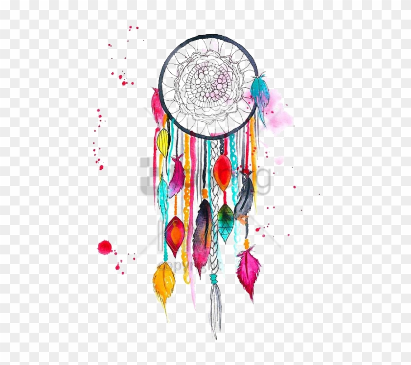 Free Png Colorful Dream Catcher Painting Png Image - Print Dream Catcher #1718820