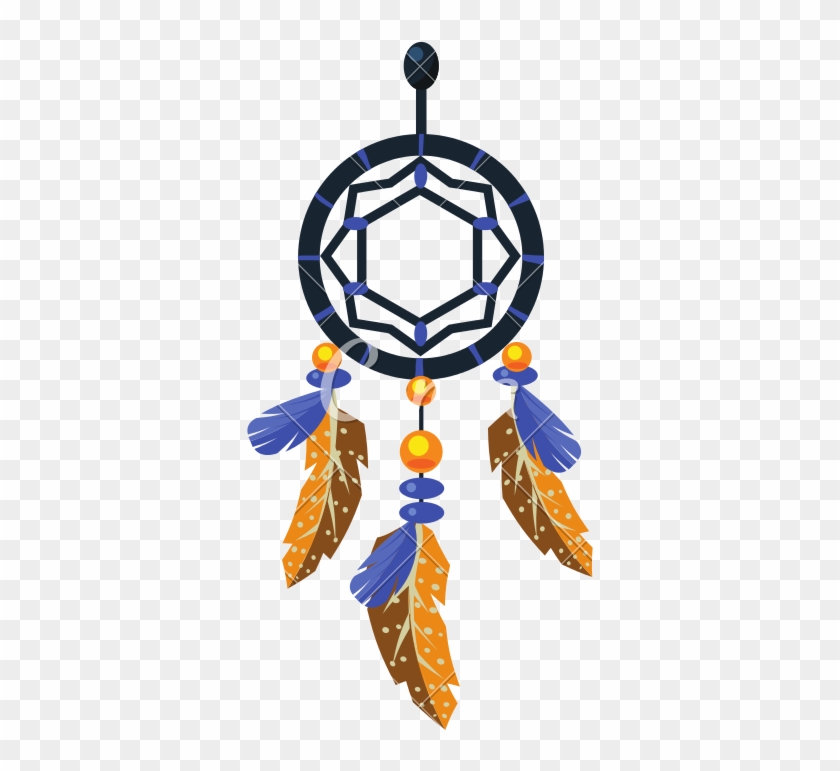 Decorated Dreamcatcher Charm Icon - Illustration #1718857