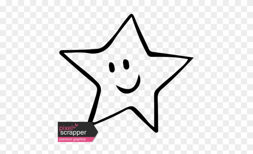 Sketch Star 2 Graphic By Melo Vrijhof - Smiley Star Sketch #1718958