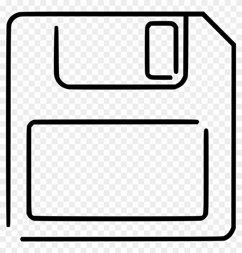 Floppy Disk Comments - Line Art #1718995