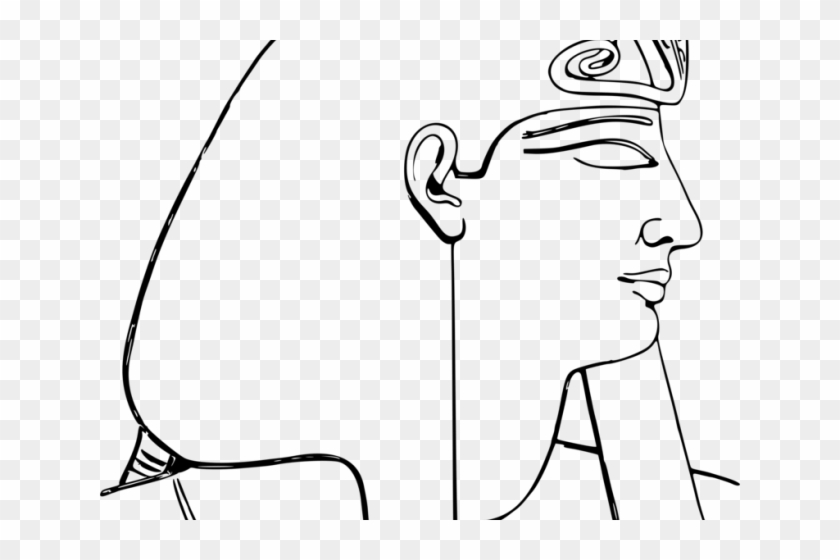 History Clipart Pharaoh - Line Art #1718997