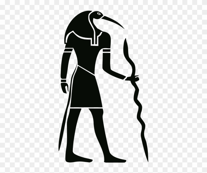 Silhouette, Drawing, Outline, Egypt, Pharaoh - Hieroglyph Clipart #1719003
