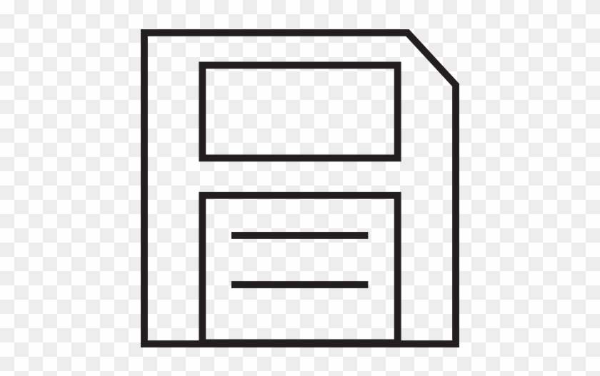 Floppy Save - Save Icon .png White #1719011