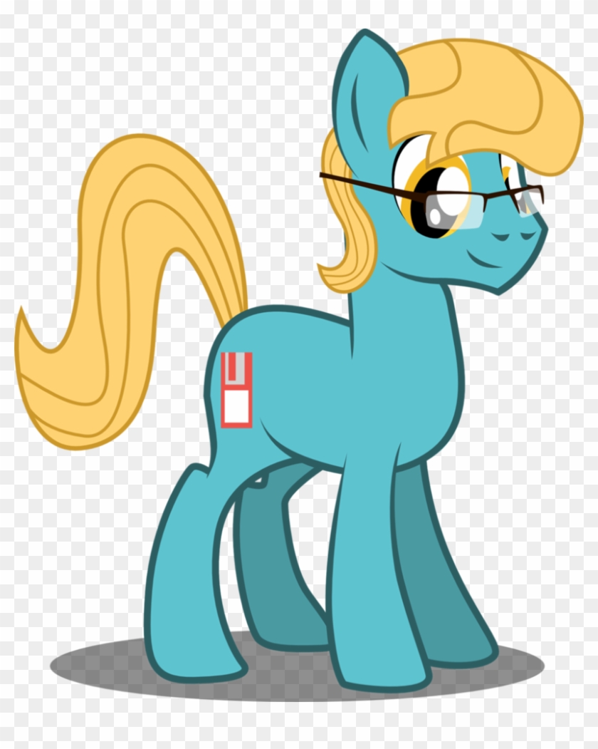 Savestate, Earth Pony, Floppy Disk, Glasses, Looking - Mane #1719012